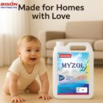 BISON Floor & Surface Cleaner | Lemon | 20X Better Cleaning | Kills 99.9% Germs | Suitable for Schools, Hospitals, Offices, Hotels, Restaurants & Industries - Image 2