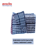 BISON CHECKED CLOTH SMALL (set of 12)